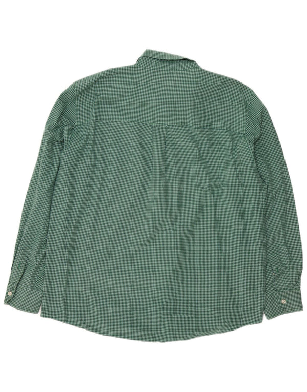 Chaps Chemise Homme Easy Care XL Vert à Carreaux Coton