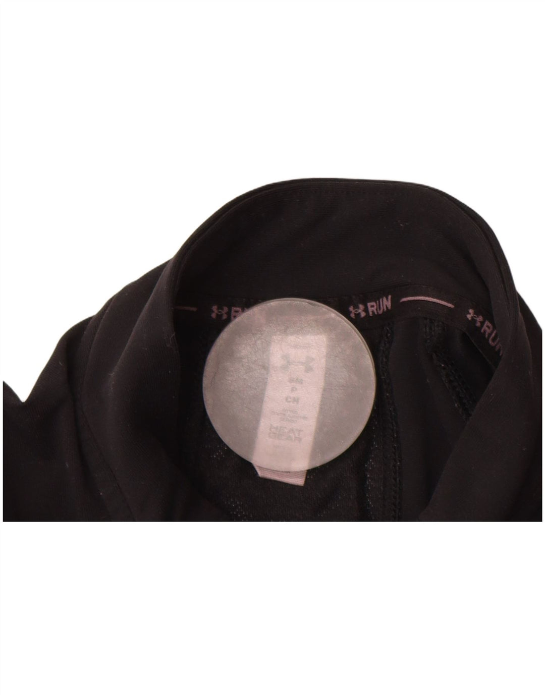 Under Armour Heat Gear Haut à manches longues pour femme UK 10 Small Noir Élastomère