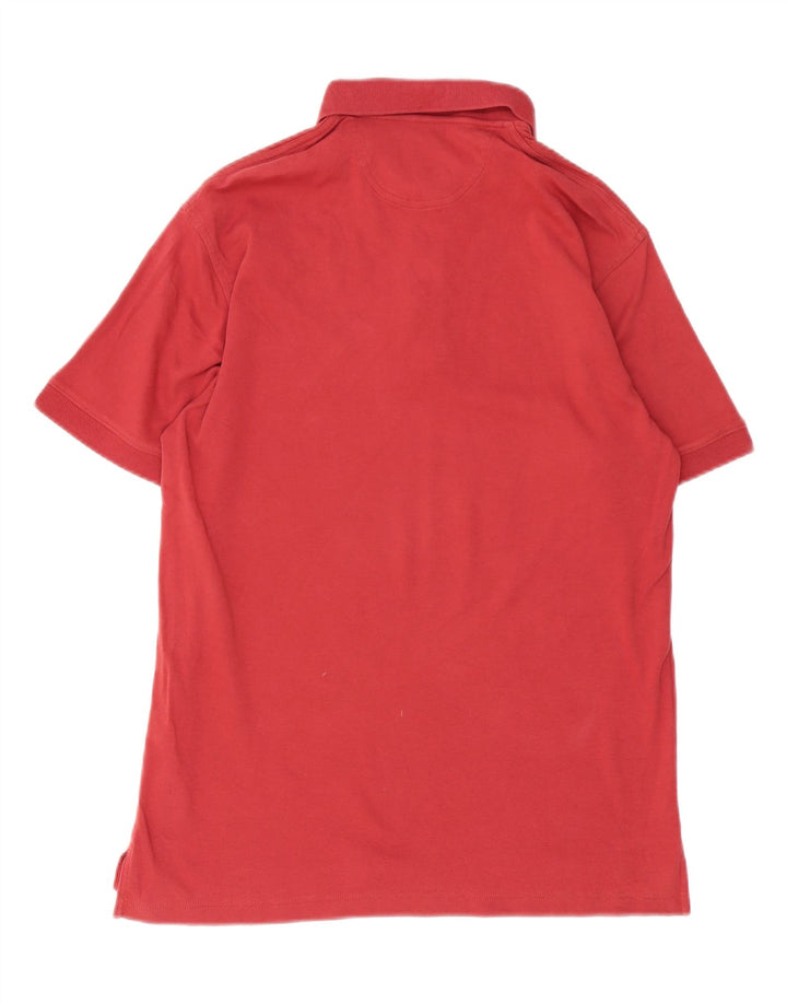 Eddie Bauer Polo Homme Coton Rouge Moyen
