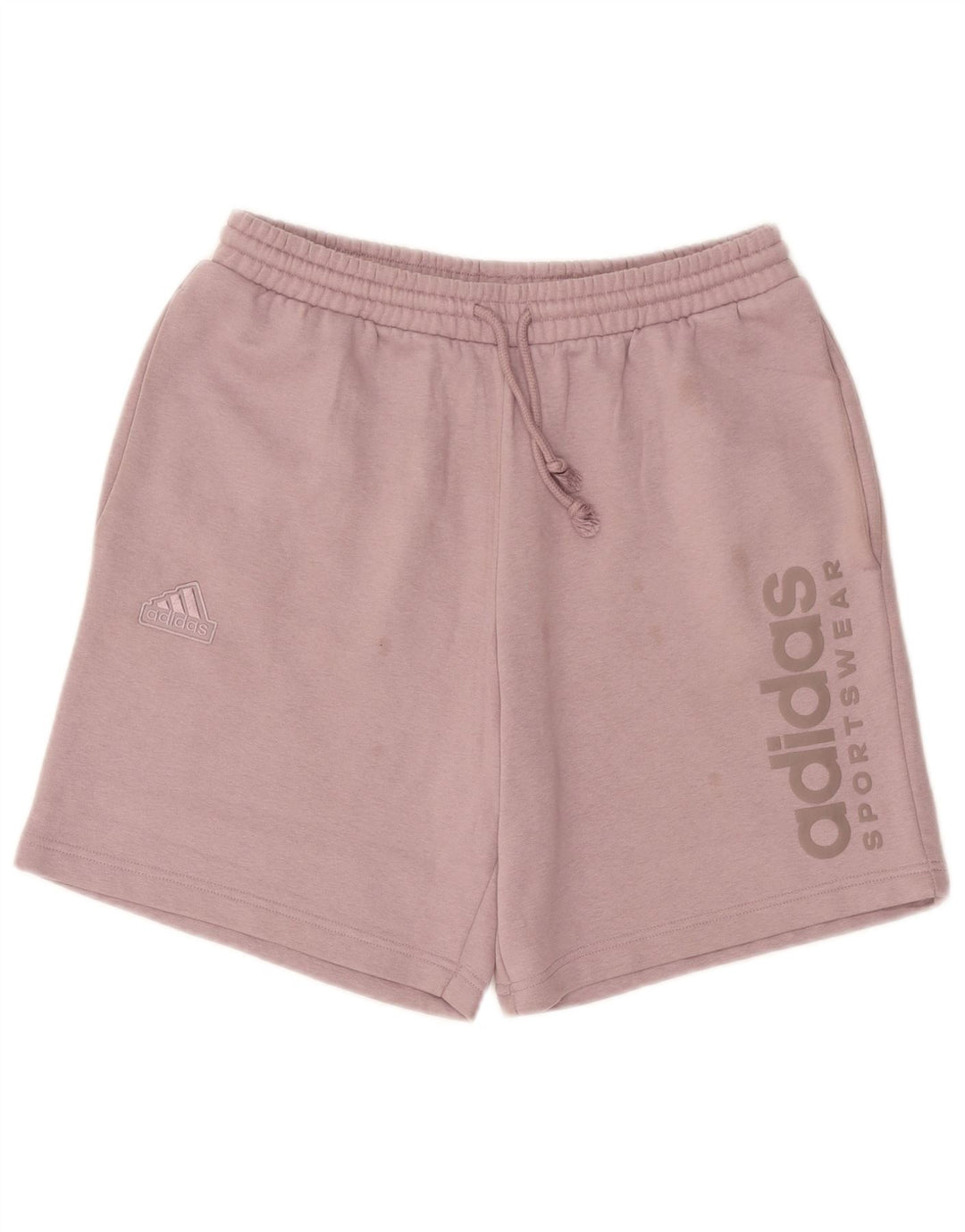 Adidas Short de Sport Graphique Homme Rose Moyen Coton