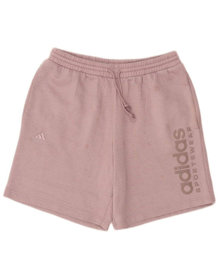 Adidas Short de Sport Graphique Homme Rose Moyen Coton