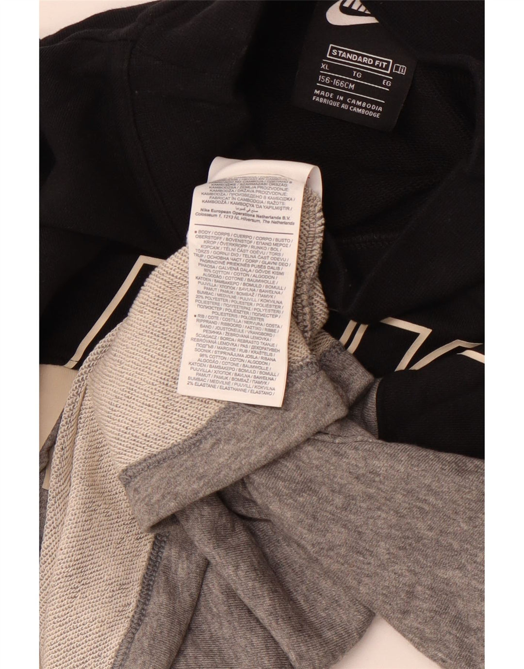 NIKE Sweat-shirt court coupe standard pour fille 13-14 ans XL Gris