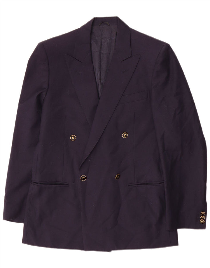 Pierre Cardin Veste Blazer Double Boutonnage Homme IT 46 Petite Laine Bleu Marine
