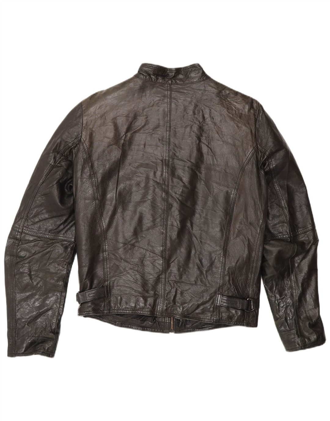 Rifle Veste de course en cuir pour femme UK 14 Medium Noir