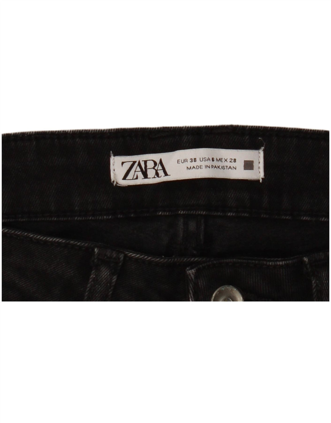 Zara Jean skinny pour femme EU 38 Small W28 L27 Noir
