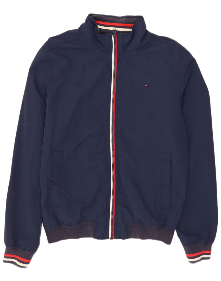 TOMMY HILFIGER Veste de Survêtement Homme Bleu Marine Moyen Polyamide