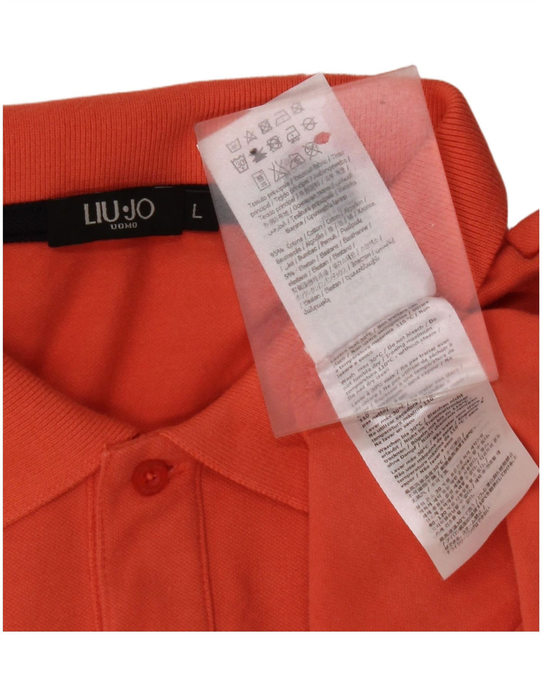 LIU JO Polo Homme Grand Orange Coton