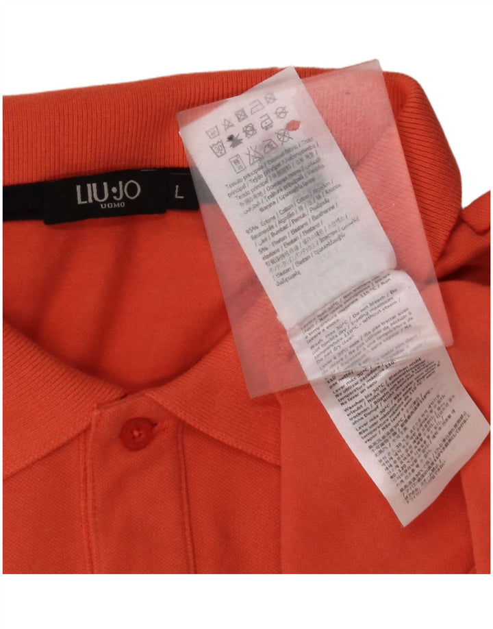 LIU JO Polo Homme Grand Orange Coton
