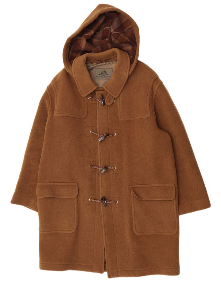 Brooklyn Duffle Coat à capuche pour homme IT 52 XL en laine marron