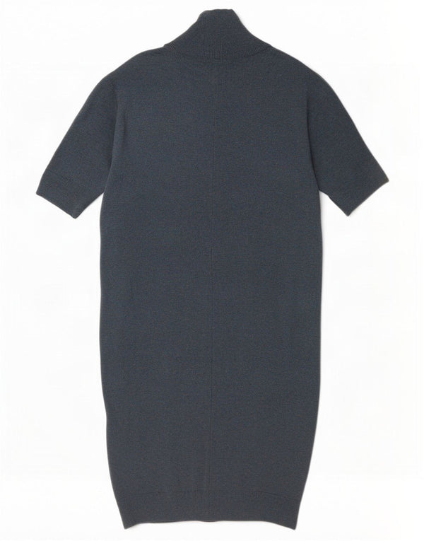 Cos Robe pull surdimensionnée à manches 3/4 pour femme UK 6 XS en laine mouchetée verte