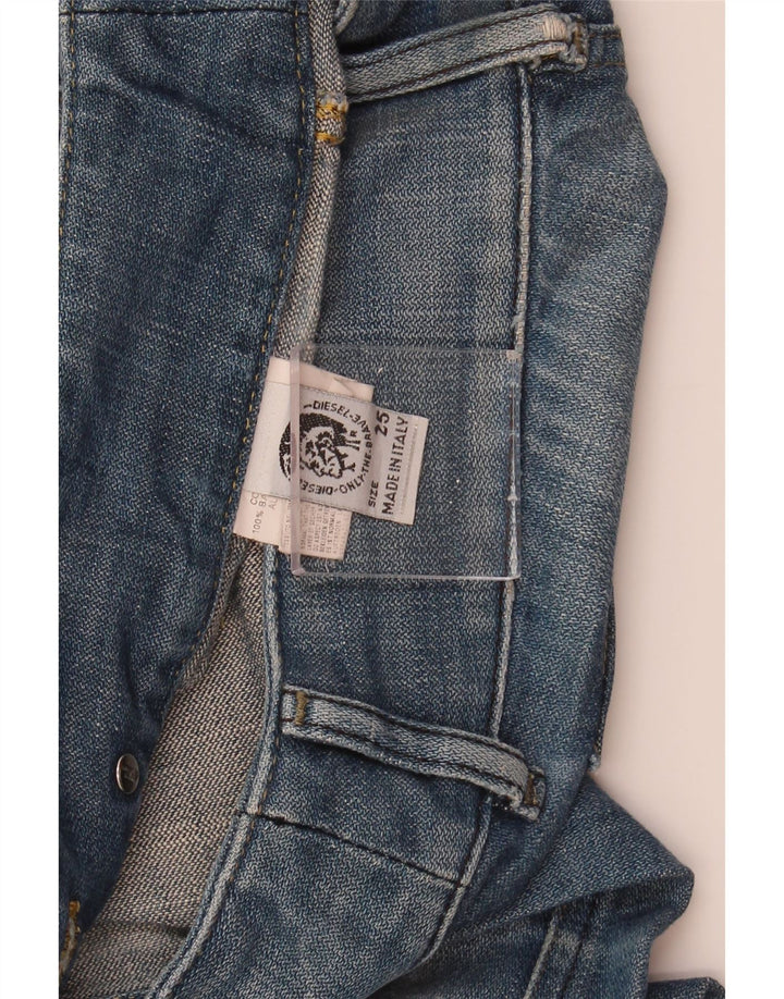 DIESEL Jean droit femme W25 L30 bleu coton