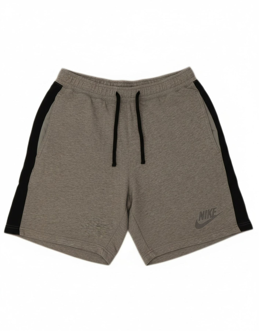 Nike Short de sport en coton color block gris moyen pour homme