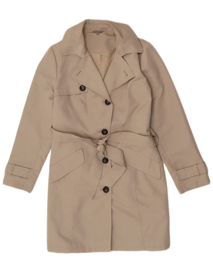 Marks & Spencer Trench-Coat Femme UK 12 Beige Moyen Polyester Classique