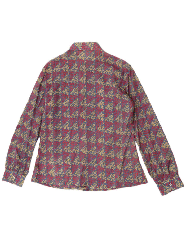 Vintage Chemise Femme UK 18 XL Multicolore Géométrique