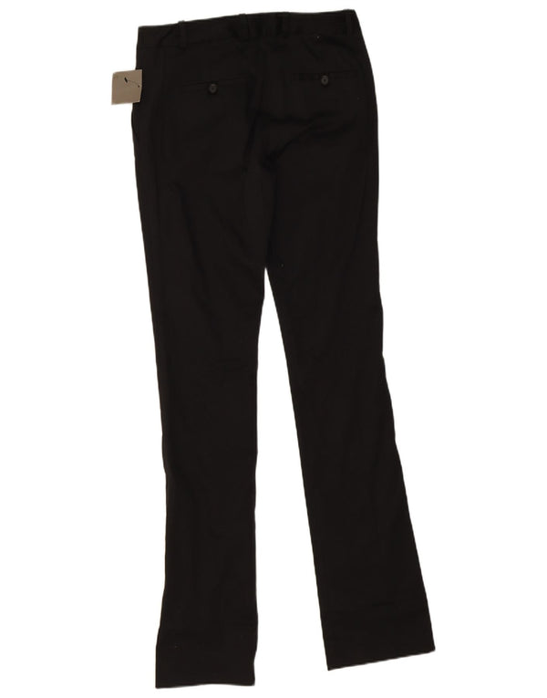 Zara Pantalon Chino Slim Femme EU 36 XS W26 L33 Coton Noir
