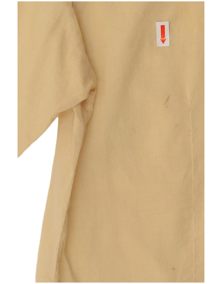 Murphy & Nye Chemise pull à manches 3/4 pour femme UK 14 en coton jaune moyen