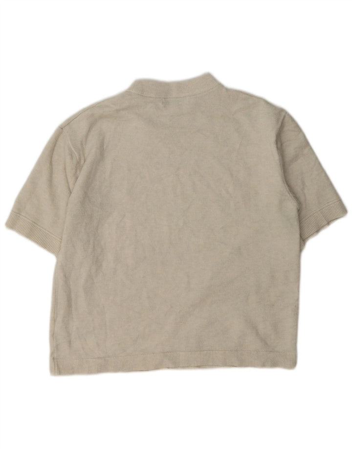 Marks & Spencer Sweat-shirt à manches courtes pour femme Beige moyen UK 14