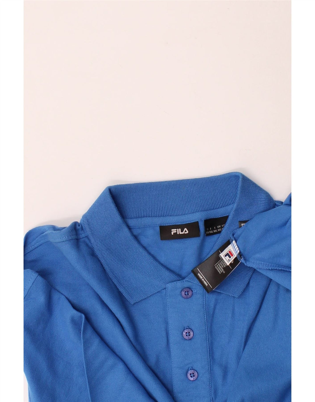 FILA Mens Polo Shirt 2XL Blue Cotton Vintage Fila and Second-Hand Fila from Messina Hembry 