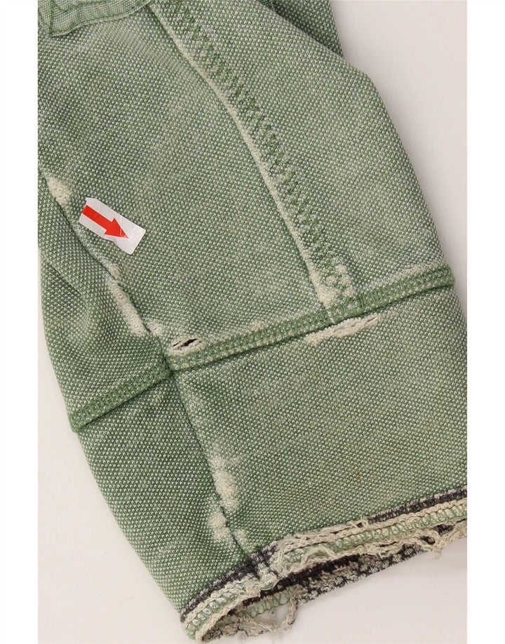 Fat Face Sweat-Shirt Col Zippé Homme Vert Moyen Coton