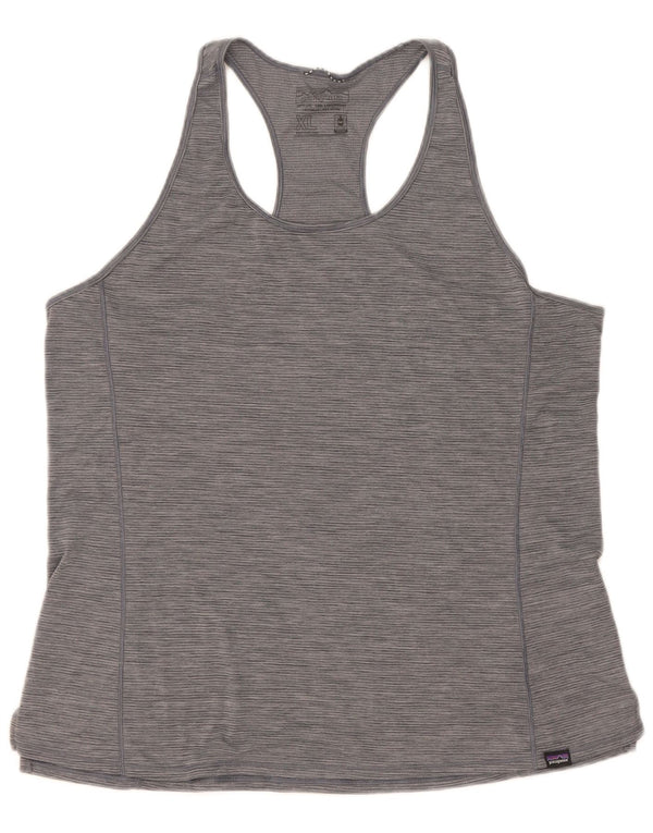 Patagonia Débardeur Femme UK 18 XL Gris Moucheté Polyester