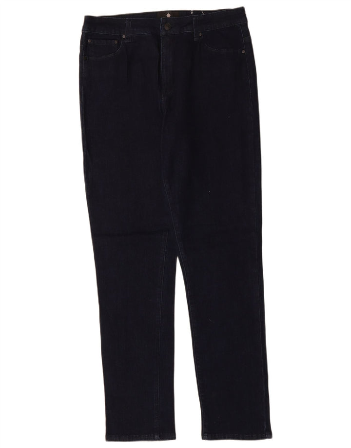 JIGSAW Jean Slim Femme UK 14 Large W32 L31 Bleu Marine