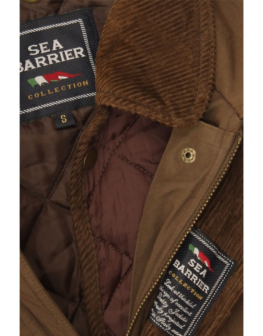 Sea Barrier Veste coupe-vent coupe ample pour homme UK 36 Petit Marron