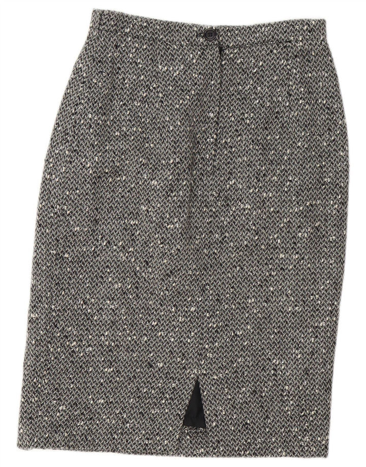 Chic Ensemble Jupe 2 Pièces 3 Boutons Pour Femme IT 42 Moyen W28 Gris Moucheté
