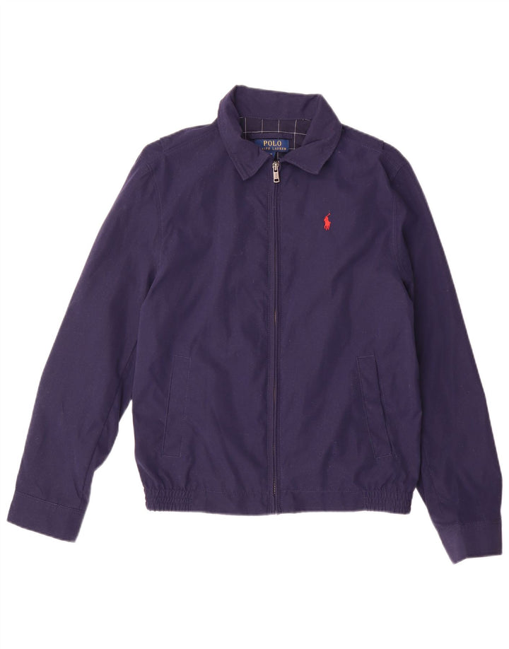 Polo Ralph Lauren Boys Bomber Jacket 14-15 Years Large Navy Blue Polyester