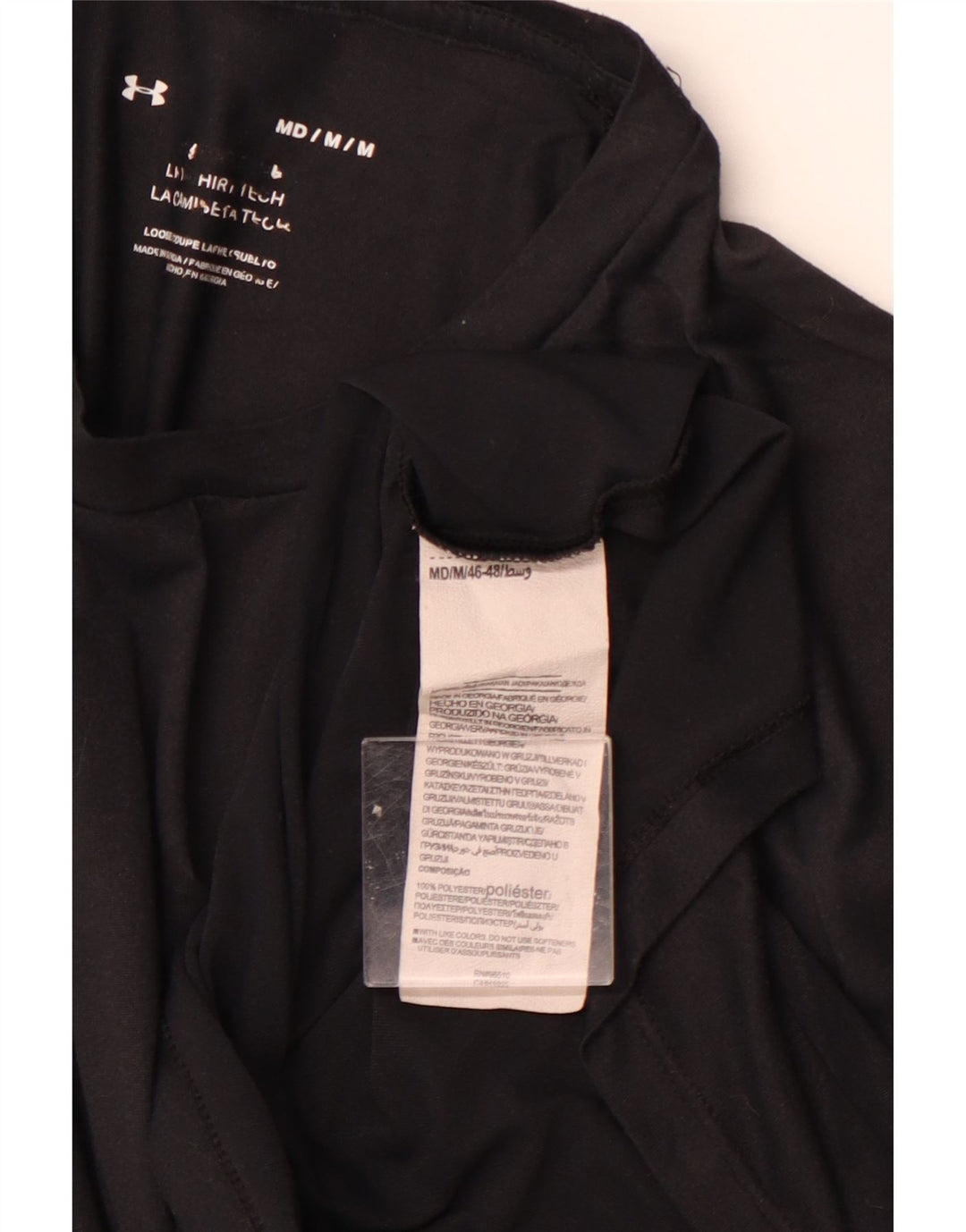 UNDER ARMOUR T-Shirt Homme Noir Moyen Polyester