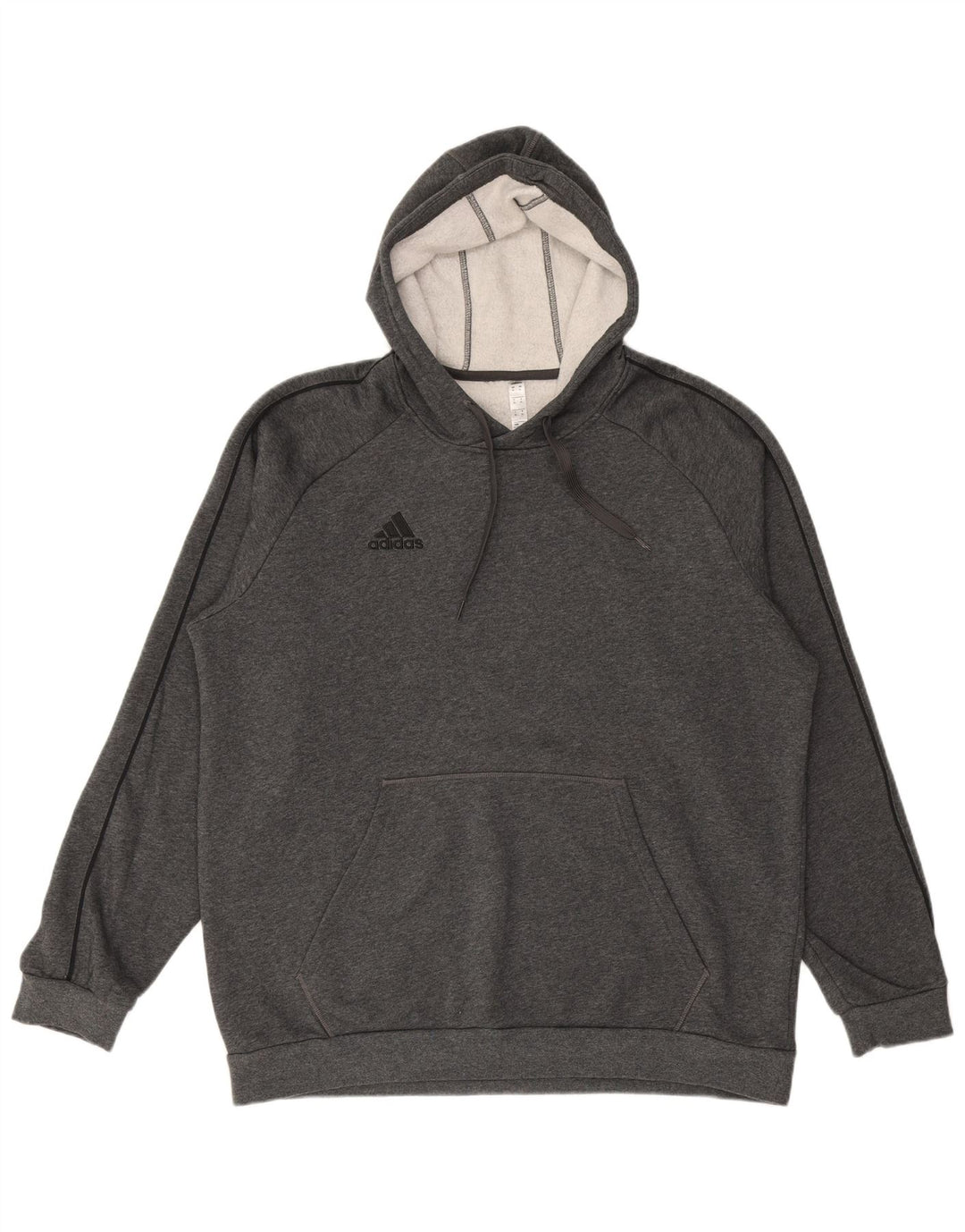ADIDAS Pull à capuche pour homme XL Gris Coton