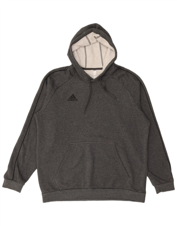 ADIDAS Pull à capuche pour homme XL Gris Coton