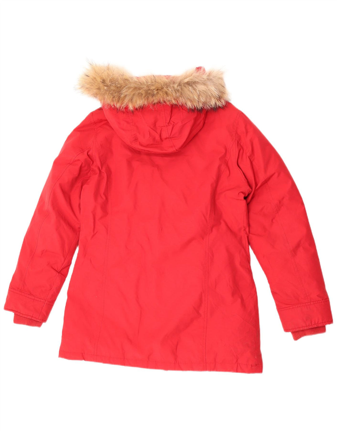 Rifle Veste matelassée à capuche pour femme UK 14 Coton rouge moyen