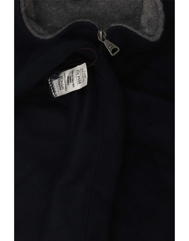 Marks & Spencer Veste polaire pour homme UK 40 Large Bleu marine Polyester