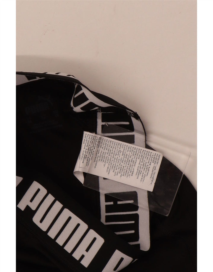 PUMA Legging graphique pour femme UK 4 XS Noir Polyester