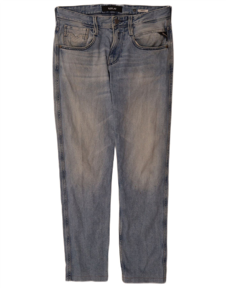 Replay Jean Slim Anbass Homme W29 L30 Bleu
