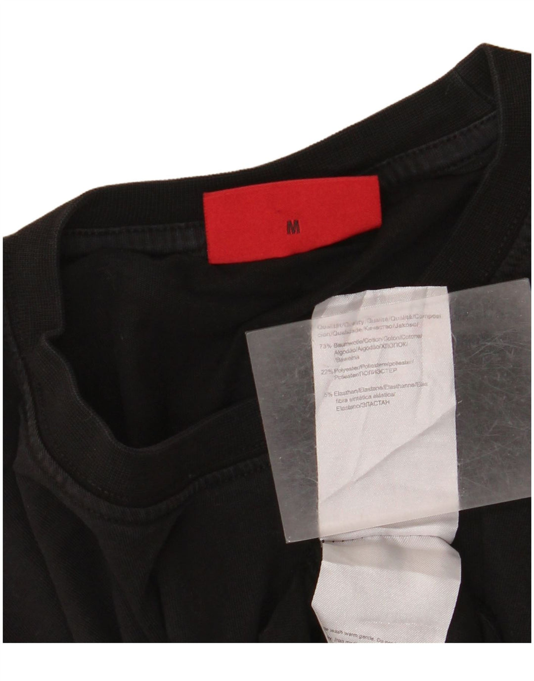 Hugo Boss T-shirt graphique en coton noir moyen |