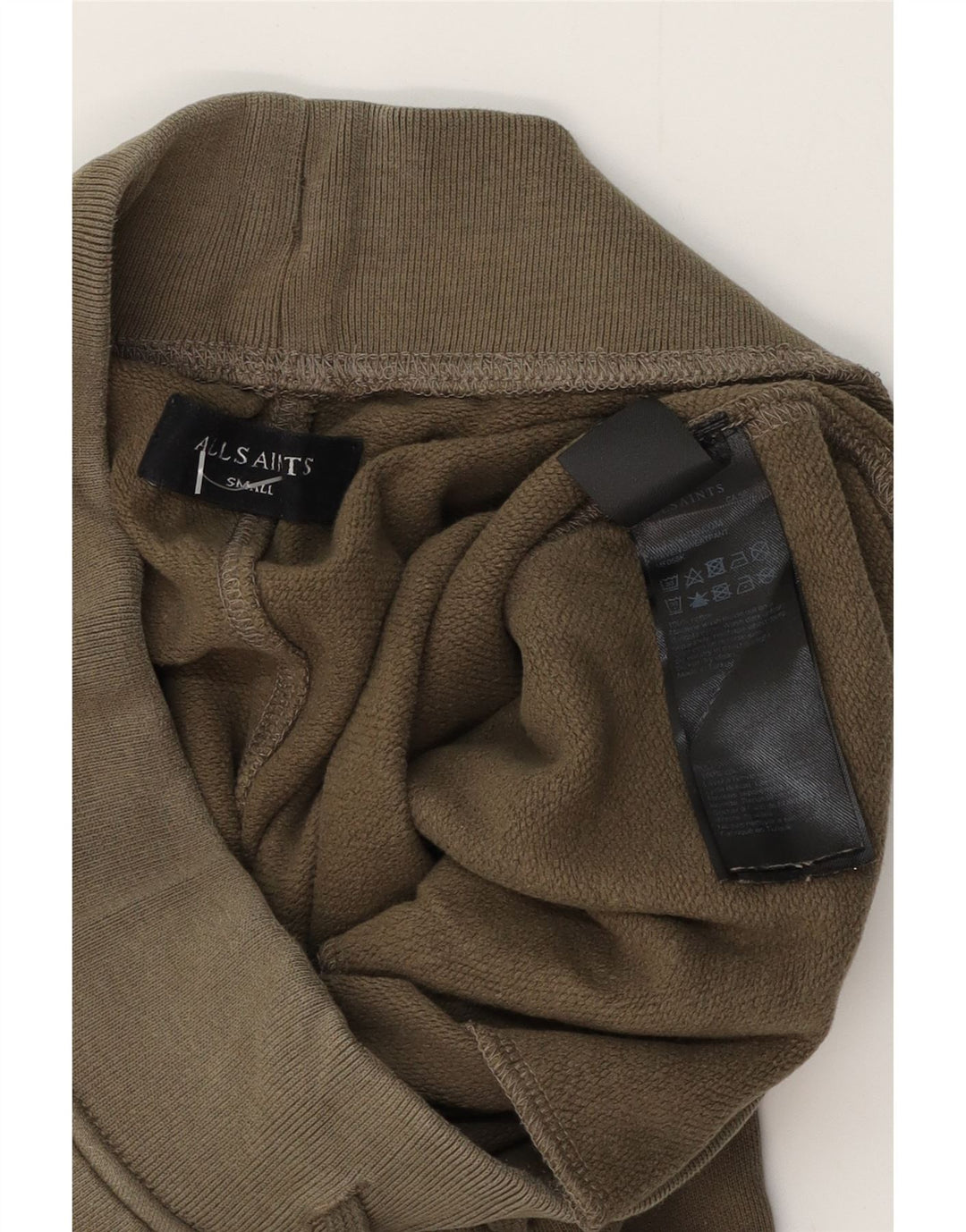 ALL SAINTS Pantalon de Survêtement Homme Joggers Petit Kaki Coton