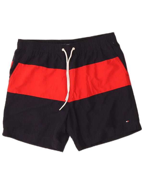 Tommy Hilfiger Short de bain XL pour homme Bleu marine Colourblock