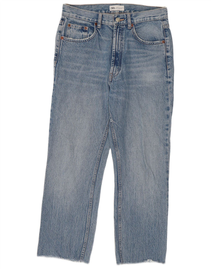 Zara Jean court droit pour femme EU 38 Small W28 L25 Bleu