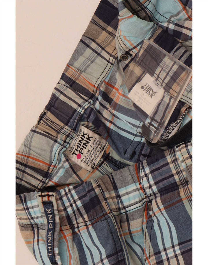 Think Pink Pantalon Chino Coupe Ample Homme Moyen W30 L29 Carreaux Multicolores