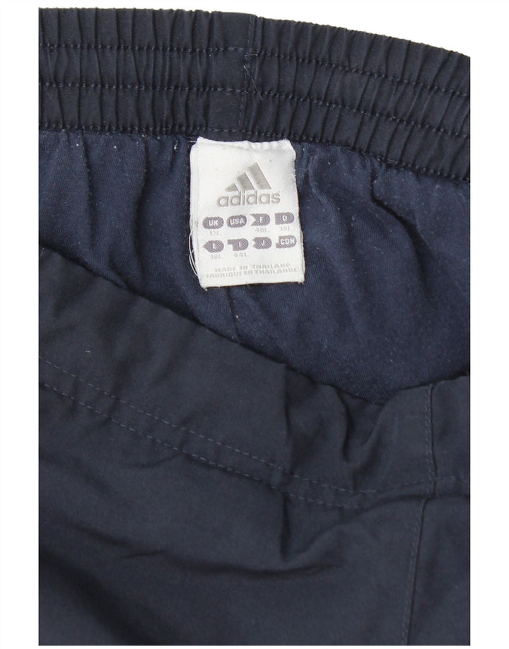 ADIDAS Pantalon de survêtement long pour femme UK 12 Bleu marine moyen Polyester