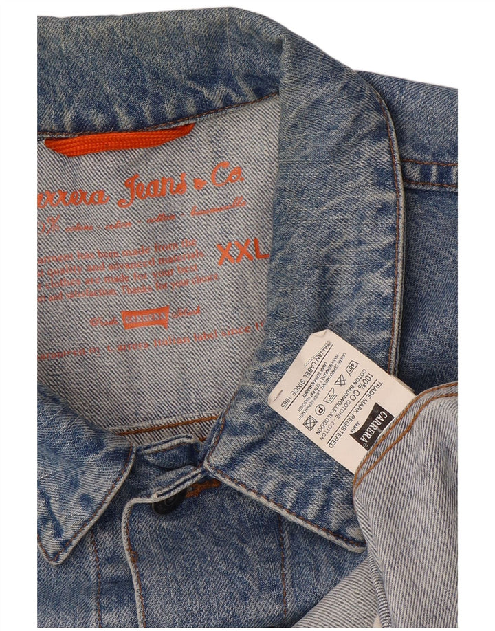 Carrera Veste en Jean Homme UK 44 2XL Bleu Coton