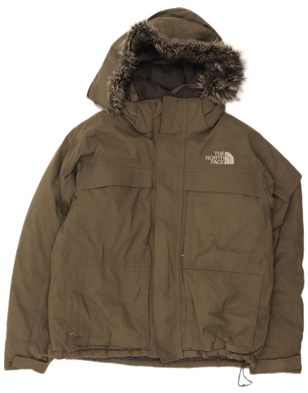 The North Face Veste rembourrée à capuche pour homme UK 38 Medium Khaki Nylon