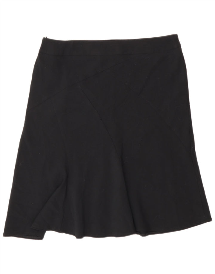 Marks & Spencer Jupe trapèze pour femme UK 14 Large W32 Noir Polyester