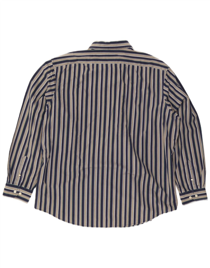 Gap Chemise coupe classique pour homme Taille 18 1/2 2XL Coton rayé multicolore