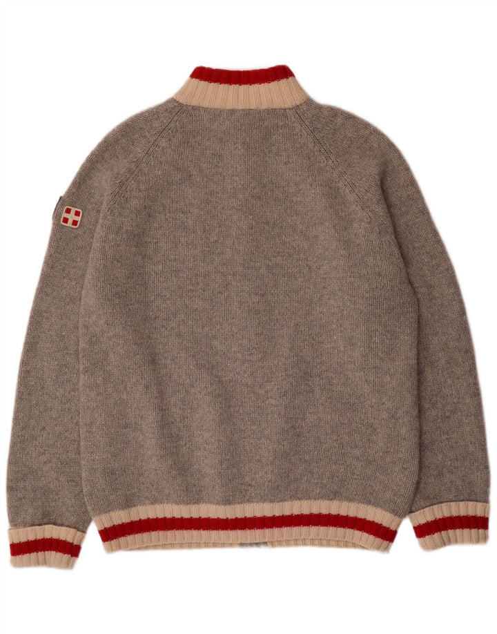 MC NEAL Pull Cardigan Homme 2XL Gris Laine