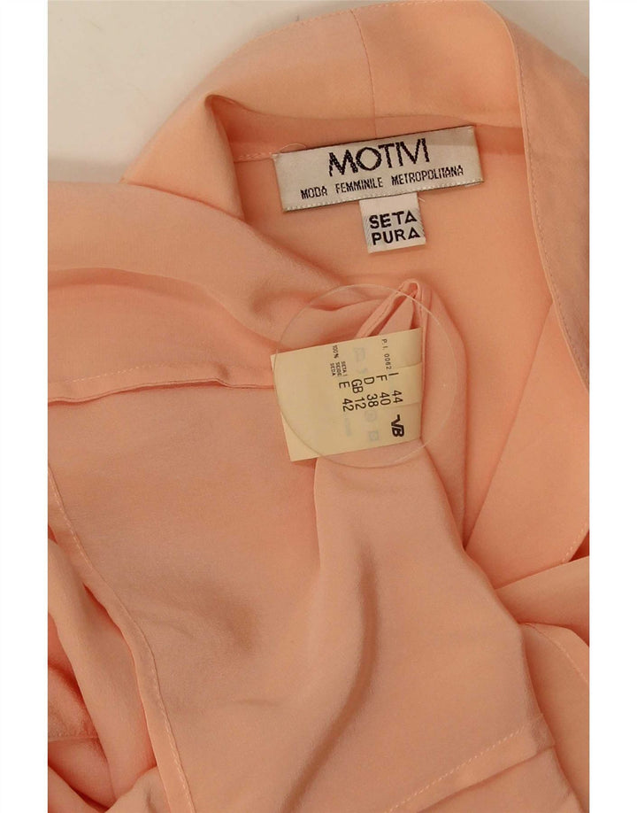 MOTIVI Chemisier Femme UK 12 Soie Rose Moyen