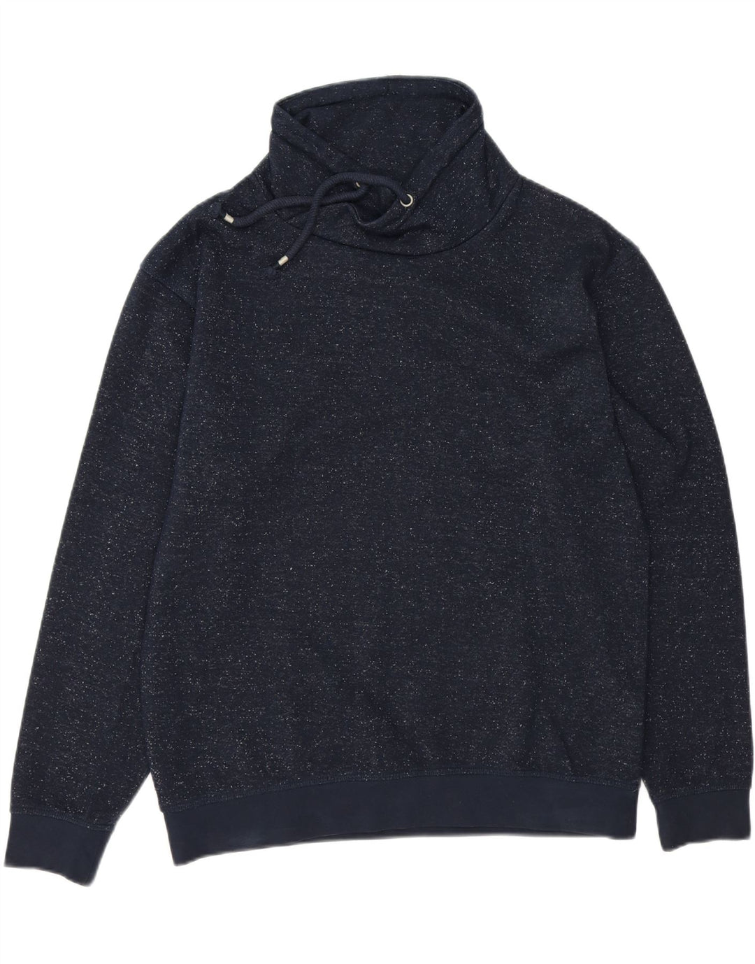 ZARA Mens Sweatshirt Jumper Large Navy Blue Flecked Cotton Vintage Zara and Second-Hand Zara from Messina Hembry 