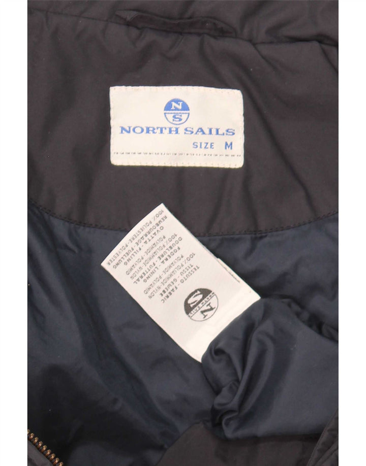 North Sails Veste matelassée graphique pour homme UK 38 Bleu marine moyen Polyamide