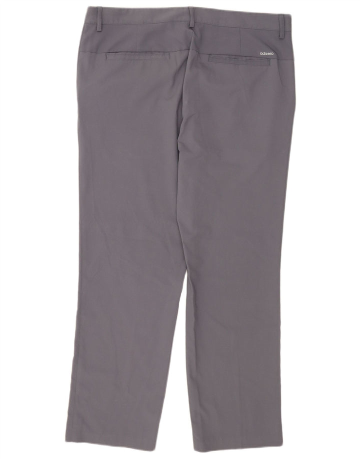 Adidas Pantalon chino droit de golf pour homme W36 L30 Gris Polyester